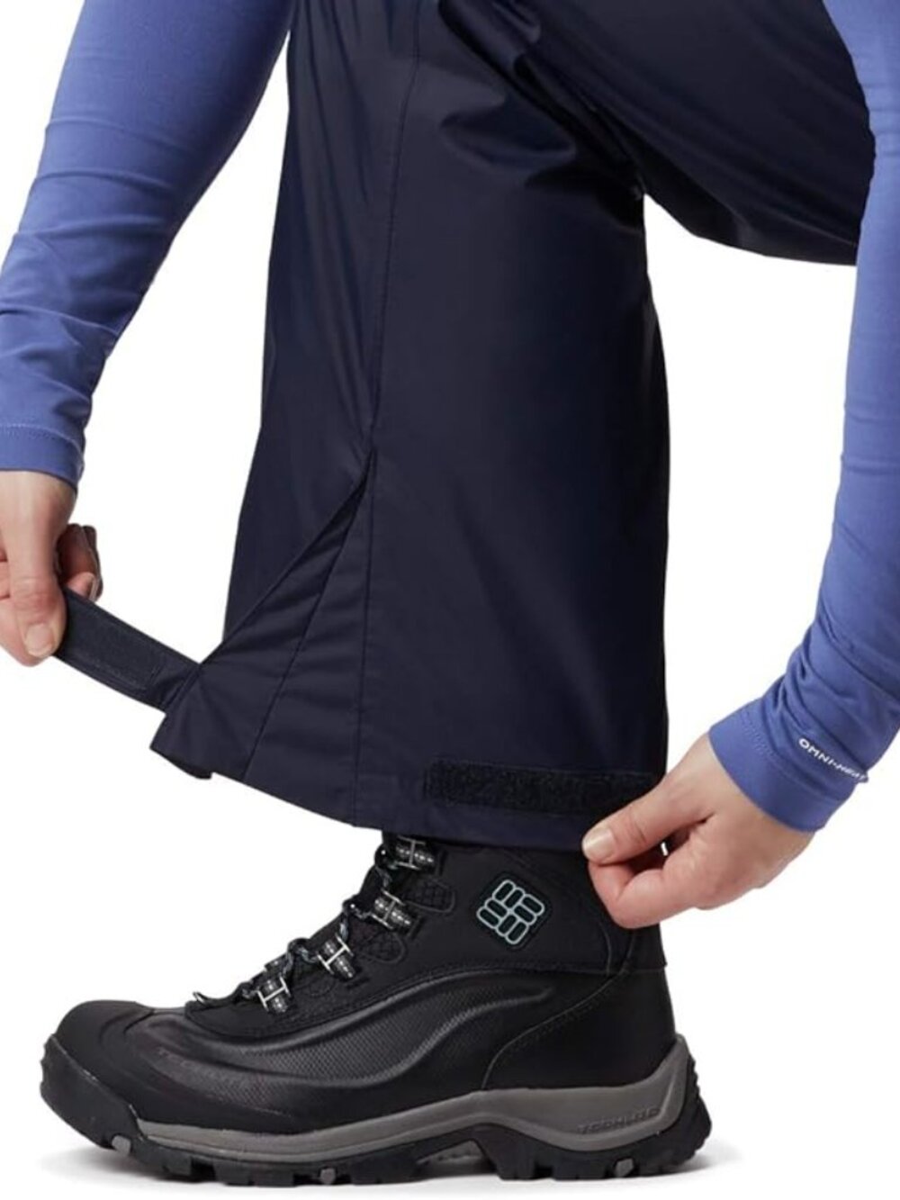Columbia Women's Plus-size Storm Surge™ Pant Outerwear, dark nocturnal, 2X Short - Picture 2 of 5